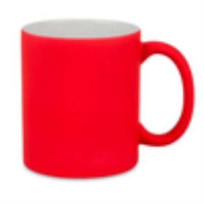 Kubek do graweru - neonowy gumowany